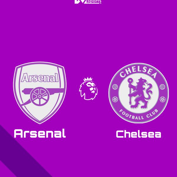 Arsenal vs Chelsea prediction match preview featuring team logos and match statistics